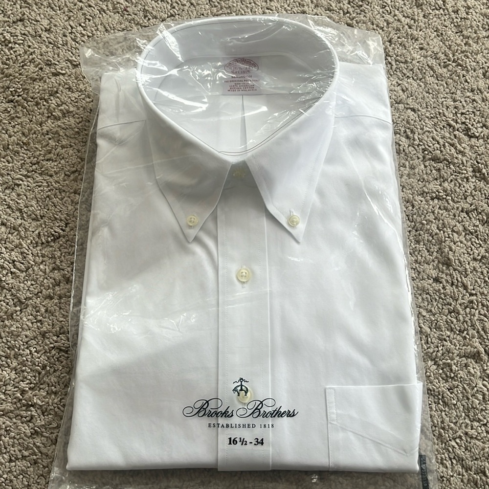 Brooks Brothers Madison White Shirt 16 1/2 - 34